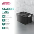 thumbnail image 2 of Sterilite 19 Gal Rugged Industrial Stackable Storage Tote with Lid, 12 Pack, 2 of 12