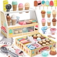 thumbnail image 1 of Juguete Ice Cream Store Toyssa de madera para niños de 3 a 6 años, 1 of 8