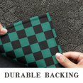 thumbnail image 6 of Teal and Black Checkerboard Pattern Door Rugs,Washable Non Slip Door Mats Indoor,Decorative Door Mats,Entry Mat Indoor for Entrance,Bedroom,Kitchen,Bathroom,16"x24", 6 of 6