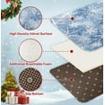 thumbnail image 4 of Christmas Bathroom Rug Set of 3, Winter Blue Dream Snowflake 3 Pieces Bath Mats Set, No Silp Washable Cover Floor Rug Decorations for Kitchen Bathroom Bedroom, 4 of 7