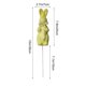 thumbnail image 3 of Simulated Moss Easter Bunny Bow Floral Foam Arranger for Vase Centerpieces 1-Pack, 3 of 6