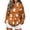 Orange-#003, variant on Dweltoz Halloween Hoodies for Women Ghost Pumpkin Star Print Pullover Hoodie Long Sleeve Loose Fit Sweatshirt with Pockets Casual Halloween Party Tops,Purple L