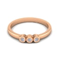 thumbnail image 1 of Round Shape Rainbow Stackable Women Ring 925 Sterling Silver Rose Vermeil Delicate Jewelry, 1 of 4