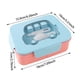 thumbnail image 2 of Fiambrera Bento para niños a prueba de fugas, de PP de grado alimentario, 4 compartimentos, apta para microondas y lavavajillas, ideal para el colegio y los picnics, 2 of 5