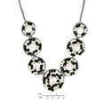 thumbnail image 2 of Classy Black-White Embellished Coin Pearl Handmade Necklace, 2 of 3