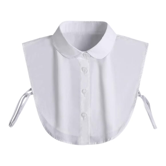 Camisas elegantes blancas con cuello falso para mujer, cuello falso para camisas, prendas de vestir y conjuntos