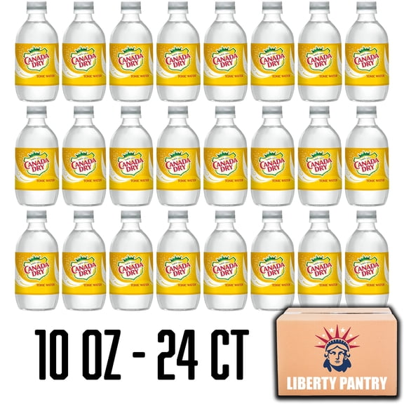 Canada Dry Tonic Water, 24 Pack, 10 fl oz Plastic Bottle