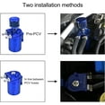 thumbnail image 5 of YIUIY Universal Oil Catch Can Breather Baffled Filter With 3/8" Fuel Line,Aluminum,300ml（Blue）, 5 of 5