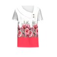 thumbnail image 4 of SDNall T-shirt Décontracté à Manches Courtes Imprimé Printemps/été pour Femmes avec Boutons, 4 of 9