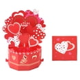 thumbnail image 4 of Valentines Day Card,Valentine's Day Heart Pop Up Card,Paper Wonder 3D Card,1PCS, 4 of 9