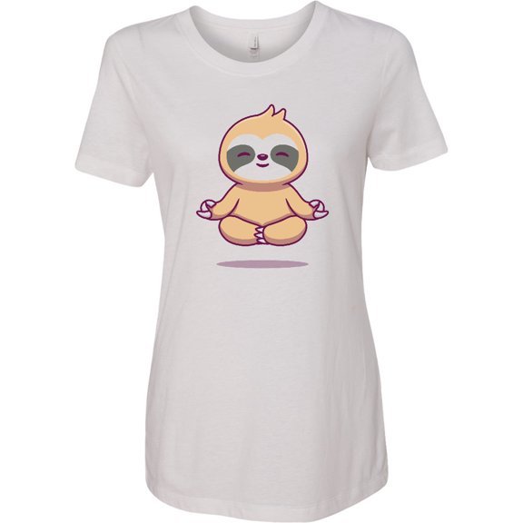 Inktastic Meditating Sloth Women's T-Shirt