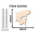 thumbnail image 2 of Unfinished Wood Trout Salmon Fish Silhouette - Craft- up to 46" DIY 12" / 1", 2 of 3