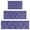 Purple Ethnic Geometric, variant on Black Bigfoot and Tree Pattern Kitchen Rugs Sets Of 3,Kitchen Runner Rugs Non Skid Washable,Decorative Kitchen Floor Mats for Kitchen,Sink,Laundry,17"x30"+ 17"x47" + 17"x59"
