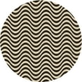 thumbnail image 1 of Ahgly Company Machine Washable Indoor Round Transitional Midnight Gray Area Rugs, 7' Round, 1 of 7