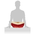 thumbnail image 3 of Cama para mascotas Petmate Aspen, redonda, autocalentable, 49,53 cm, color rojo granero, 3 of 3