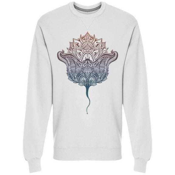 Ornate Tribal Stingray Sweatshirt Men -Image by Shutterstock, Male Small