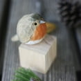 thumbnail image 4 of Adornos de pájaros de madera tallada, pintados en tilo, decorativos, para interiores y exteriores, manualidades, regalos navideños., 4 of 11