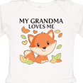thumbnail image 4 of Inktastic My Grandma Loves Me- little fox Boys or Girls Long Sleeve Baby Bodysuit, 4 of 5