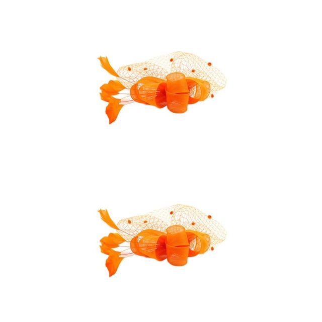 Accesorios para el cabello Minnieouse Estilo simple Malla romántica Encaje Amarillo 2Conjunto