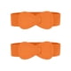 thumbnail image 1 of Cinturón elástico de cuero sintético con hebilla en forma de 8 Inspire Chic de 2 piezas para dama 33.5x2.36" (LxW) Naranja, 1 of 7