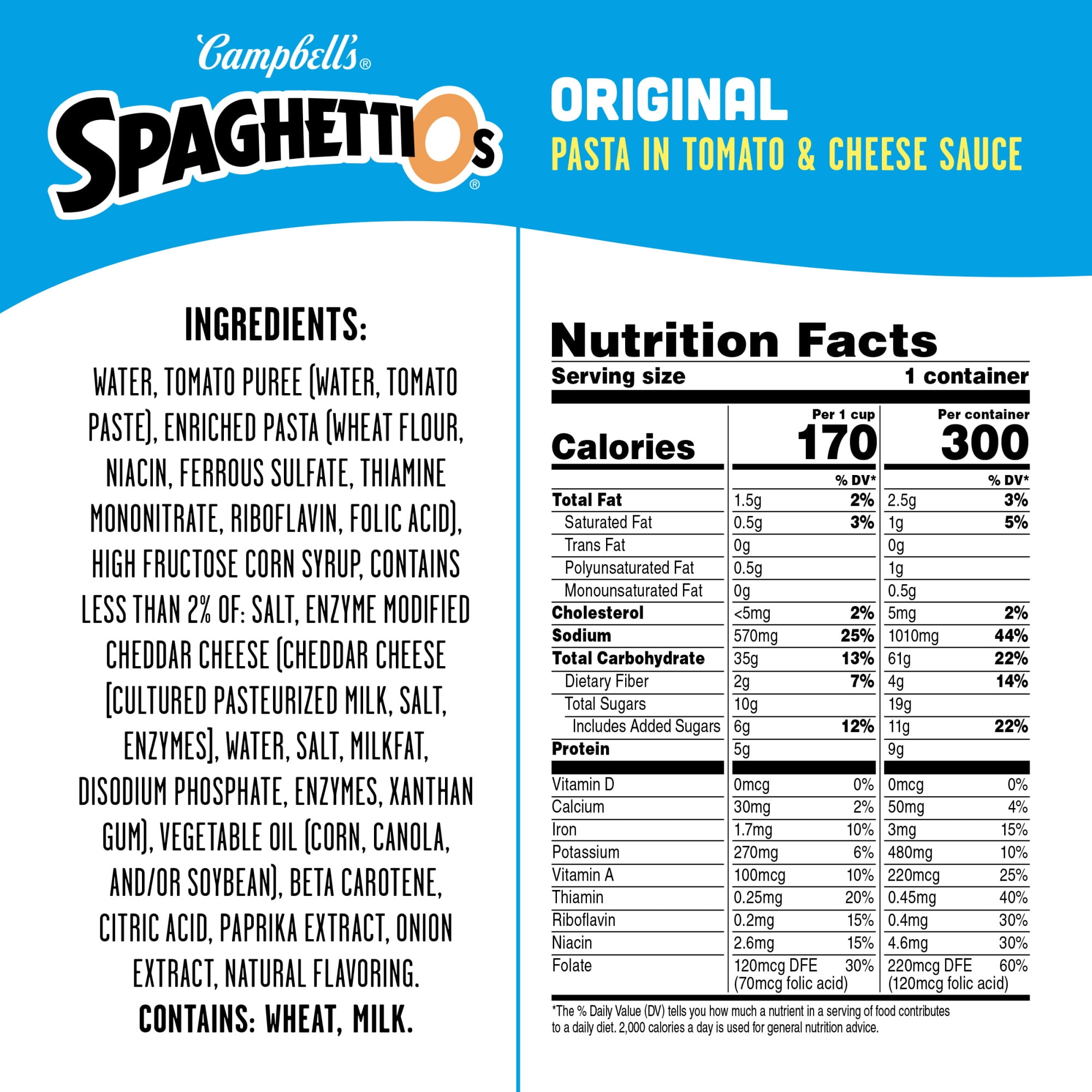SpaghettiOs Original Canned Pasta, 15.8 oz Can