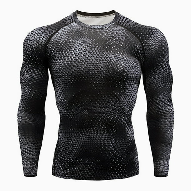 Qarigey Deporte manga larga cuello transpirable Color sólido ropa deportiva ligera resistencia al desgaste Durable trotar montañismo Camisetas Profundo negro Qarigey AP013563-05