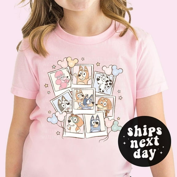 Bluey And Friends Toodler Shirt Bluey Kids Shirt Best Day Ever Kids Birthday Gift TODDLER SHORT SLEEVE TEE BELLA CANVAS 3001T