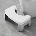 thumbnail image 1 of Feltree Toilet Step Stool for Squatting Posture, Foldable and Stackable 6.69 Inch Bathroom Stool with Non-Slip Base, Fits All Toilets for Adults and Kids, 1 of 8