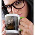 thumbnail image 2 of 3drose, Usa, Florida, Orlando. Alligator Doing Water Dance at Gatorland., 15oz Two-tone Green Mug, 2 of 6