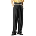 thumbnail image 5 of INCERUN Men's Trouser Fashion High Waist Baggy Casual Straight Drape Pants, 5 of 8