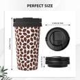 thumbnail image 3 of Fotbe Coffee Rugby Printed Insulated Travel Coffee Mug Spill Proof Leak Proof Stainless Steel Coffee Tumbler Reusable Coffee Cups with Lids Thermos, 3 of 8