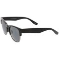 thumbnail image 3 of sunglassLA - Contemporary Wide Temple Keyhole Nose Bridge Half-Frame Sunglasses - 54mm, 3 of 4