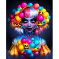 thumbnail image 2 of Cuadros Decorativos 5D bricolaje taladro redondo completo diamante pintura payaso muñeca Kit decoración del hogar (V3127) Wdftyju embutido en tela, 2 of 8