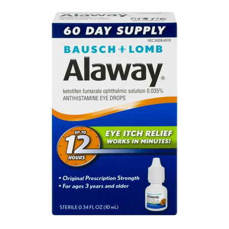 Alaway Eye Itch Relief Eye Drops, 0.34 fl oz