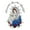 Spanish, variant on Embroidered Virgin Mary & Pope Applique Patch Metallic Silver Santa y Maria Papa Motif (No Letters)