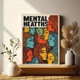 thumbnail image 6 of UXIEQU Mental Health Faces Graphic Canvas Wall Art 15.75x11.81 Inches, 6 of 8