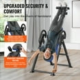 thumbnail image 3 of KFFKFF Inversion Table for Back Pain Relief, Supports up to 300 lbs, Durable Decompression Back Stretching Gear, Includes Headrest, Secure Ankle Hold, and Adjustable Safety Belt, in Blue/Black, 3 of 9