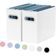 thumbnail image 1 of shiyou-File Organizer for Hanging Folders Letter Size, Cardboard File Storage Box with Handle, File Box, Folder Organizer for Office, Home or School, 2 Packs, White (No Folders), 1 of 4