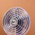 thumbnail image 5 of Retro Vertical Desk Fan USB Rechargeable – Aesthetic Mini Desktop Fan with LED Display, Quiet Multi-Speed Cooling Fan for Dorm, Bedroom, Office & Home Decor Use, Purple, 5 of 5