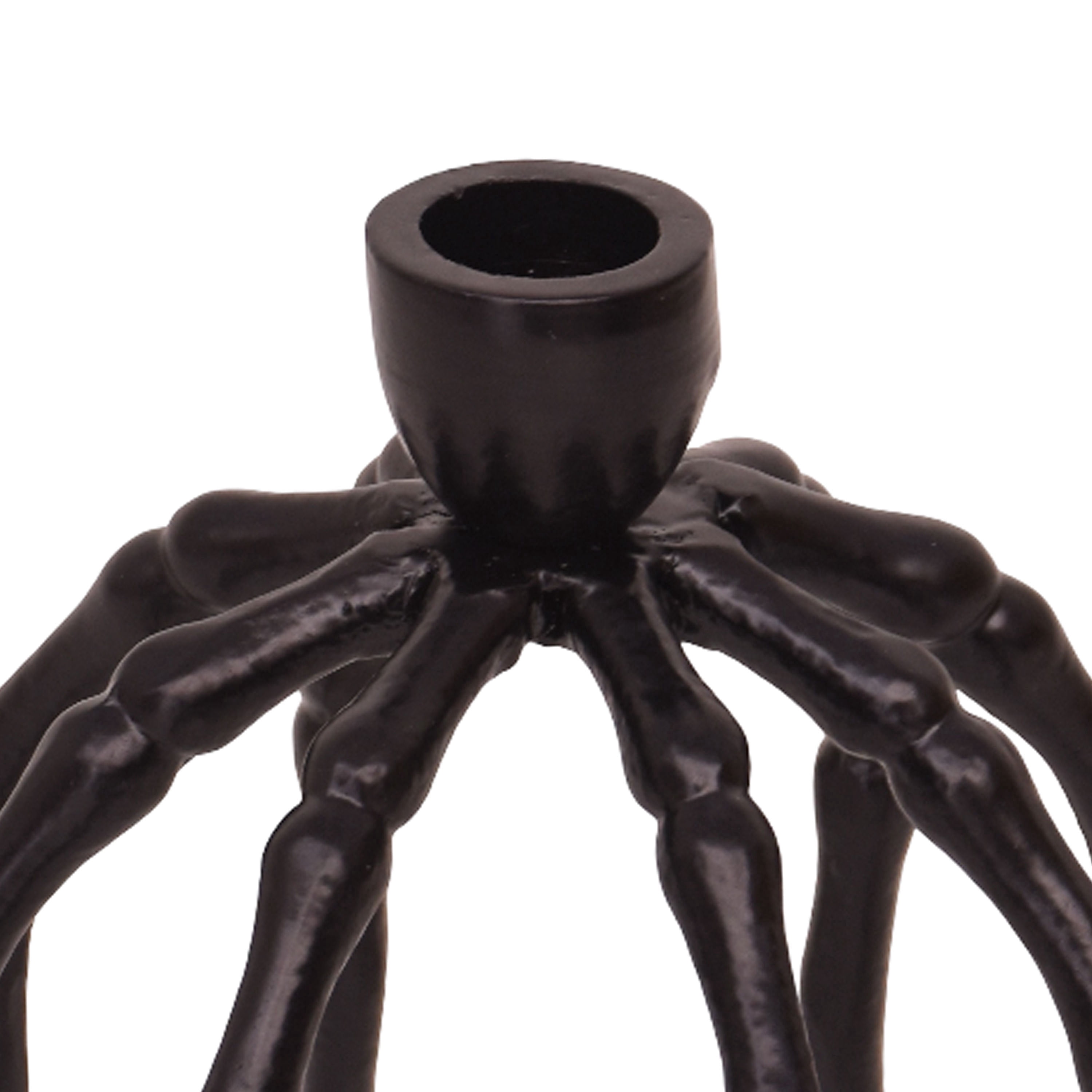Metal Spider Candle Holder, Black, 5.2", Halloween by Way To Celebrate