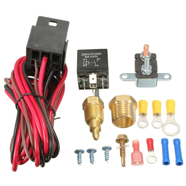 Fan Temperature Switch 185 to 175 Degree Electric Engine Cooling Fan ...