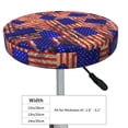 thumbnail image 4 of Balery Vintage USA Flag Fundas de asiento para taburete de bar redondo de tela de terciopelo ajustables que protegen de arañazos y manchas para sillas de 14 a 17 pulgadas.-13 inch, 4 of 7