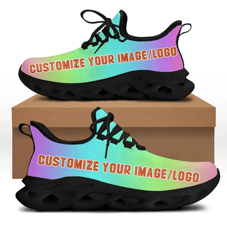 

Orange Banana Strawberry Fruit Print Mesh Sneakers for Women Lightweight Platform Shoes Female Cushion Zapatillas