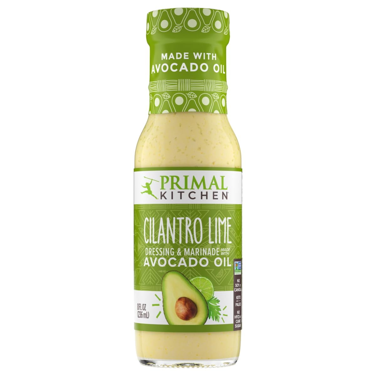 PRIMAL KITCHEN Cilantro Lime Dressing, Pack of 1 (Packaging may vary)