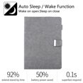 thumbnail image 2 of Allytechgroup iPad Pro 11 M4 2024 Case, Premium PU Leather Auto Sleep Wake Kickstand Flip Folio Cover Magnetic Closure Hand Strap Case for Apple iPad Pro 11" M4 2024, Gray, 2 of 7