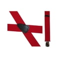 thumbnail image 2 of CTM®  Elastic with Anti Slip Pin Clip 1 1/2 Inch Solid Suspenders (Men's), 2 of 2