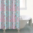 thumbnail image 4 of Pastel Princess Pattern Shower Curtain 72"x84" ,Bathroom Decorative Shower Curtains Set with 12 Hooks,Modern Waterproof Washable Shower Curtain, 4 of 6