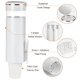 thumbnail image 2 of Dispensador de vasos KIMCHOMERSE montado en la pared para vasos de 120 ml a 210 ml, 2 of 9