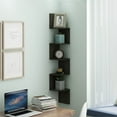 thumbnail image 7 of Furinno Rossi 7.8" x 7.8" 5-Tier Furniture Espresso Floating Shelves, 7 of 7