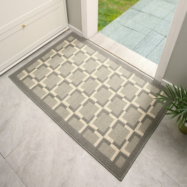 Indoor Doormat, 24X35 Non-Slip Absorbent Front Door Mats Low
